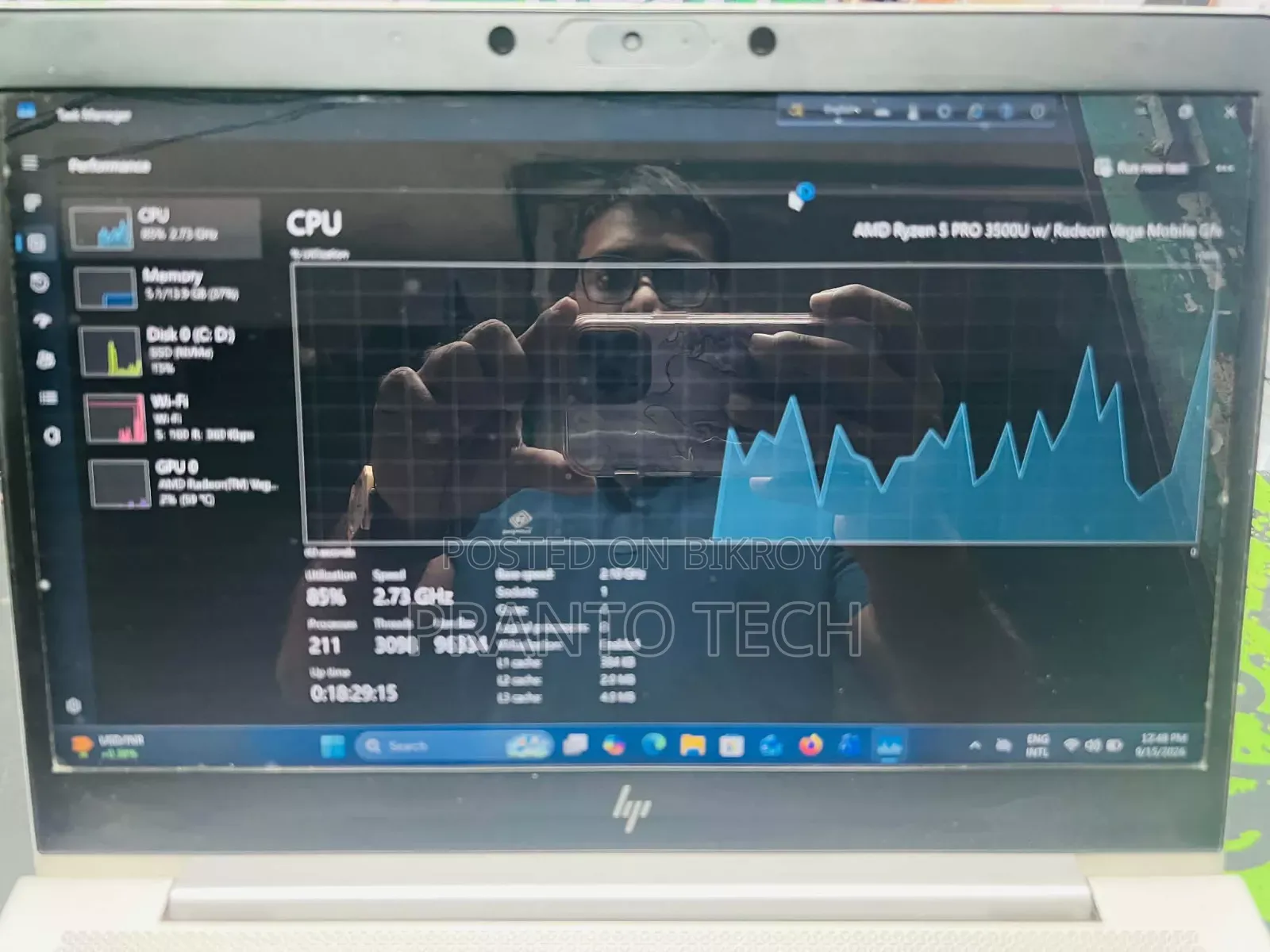 Laptop HP EliteBook 745 G6 16GB AMD Ryzen 5 SSD 16 GB