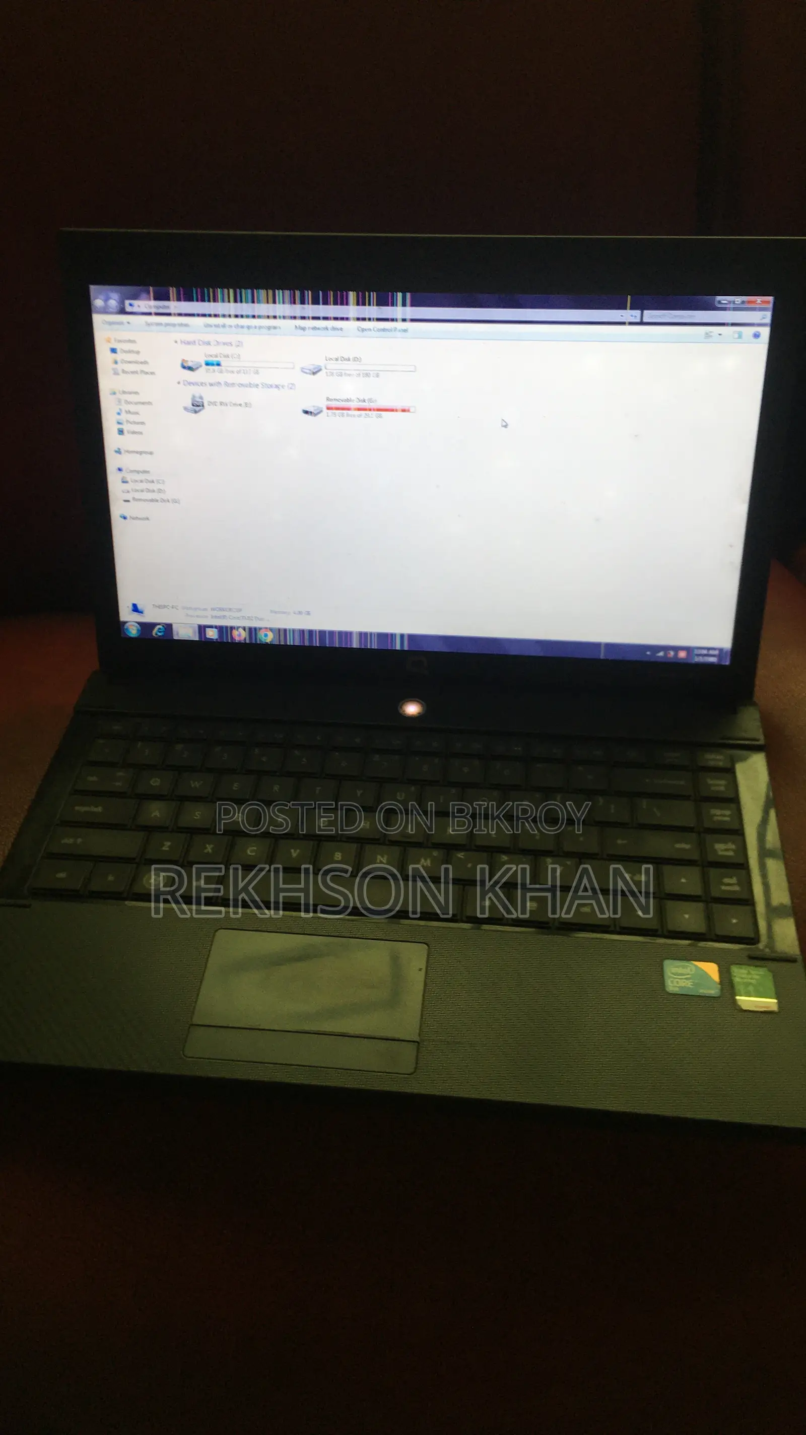 Laptop HP Compaq 420 4GB Intel Core I3 HDD 256GB