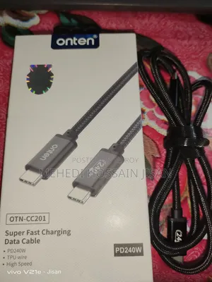 ওন্টেন পিডি ২৪০ডব্লিউ সুপার ফাস্ট চার্জিং কেবল