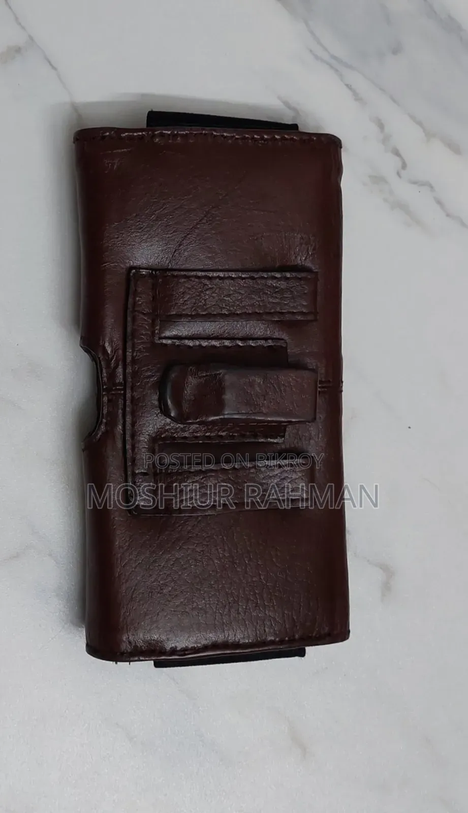 ফোন ওয়ালেট পাসপোর্ট বহনের জন্য ১০০% চামড়ার বেল্ট ব্যাগ