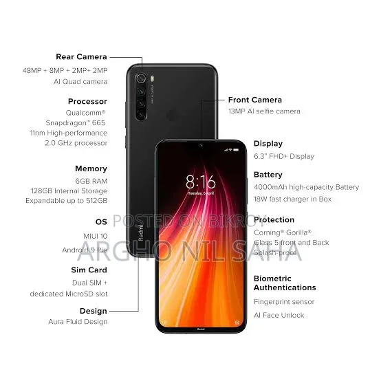 Xiaomi Redmi Note 8 128 GB Black