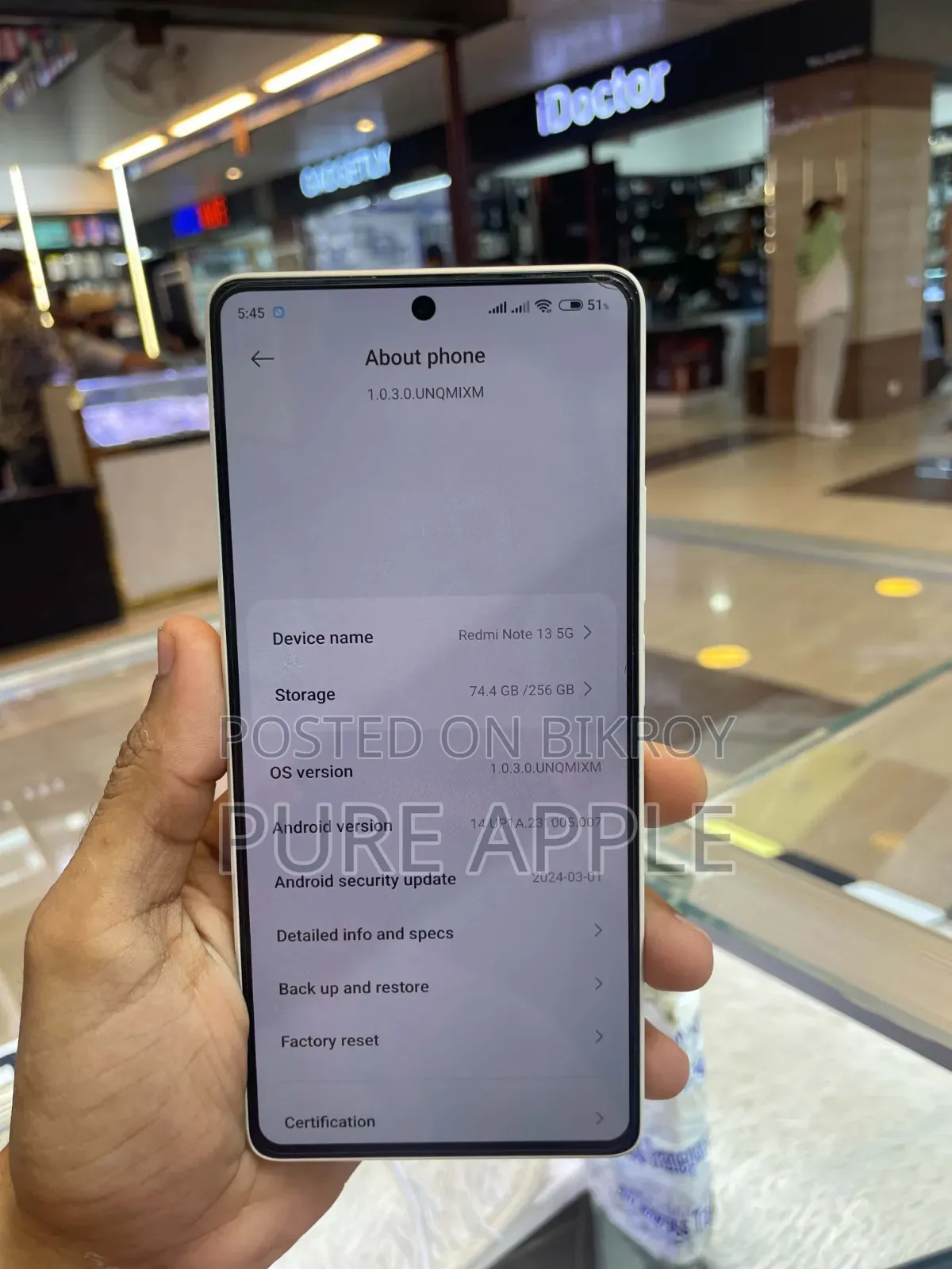 Xiaomi Redmi Note 13 256 GB White