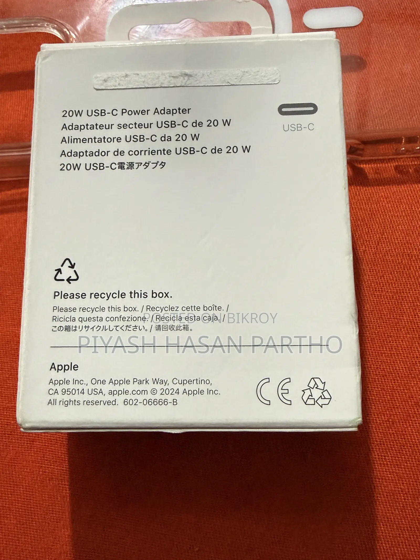 Apple Original 20 Watt Charger