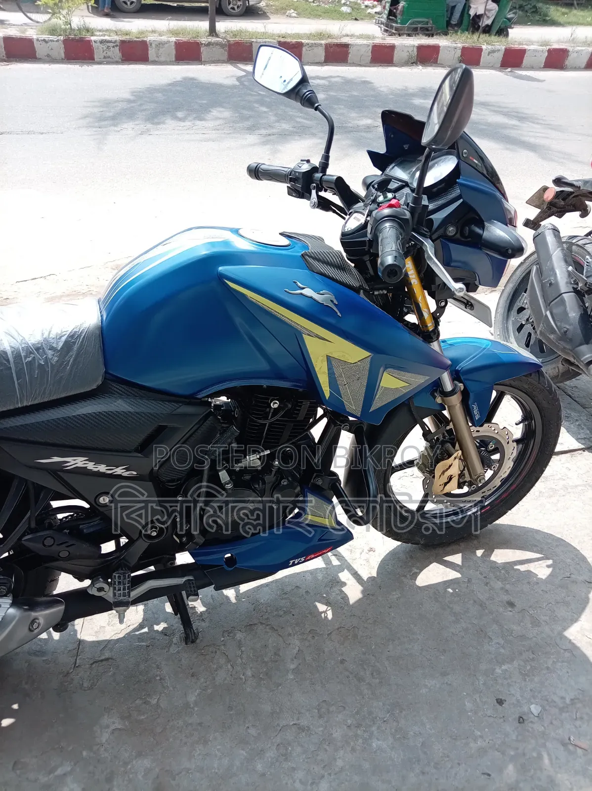 New TVS Apache RTR 160 2V ABS 2026 Blue