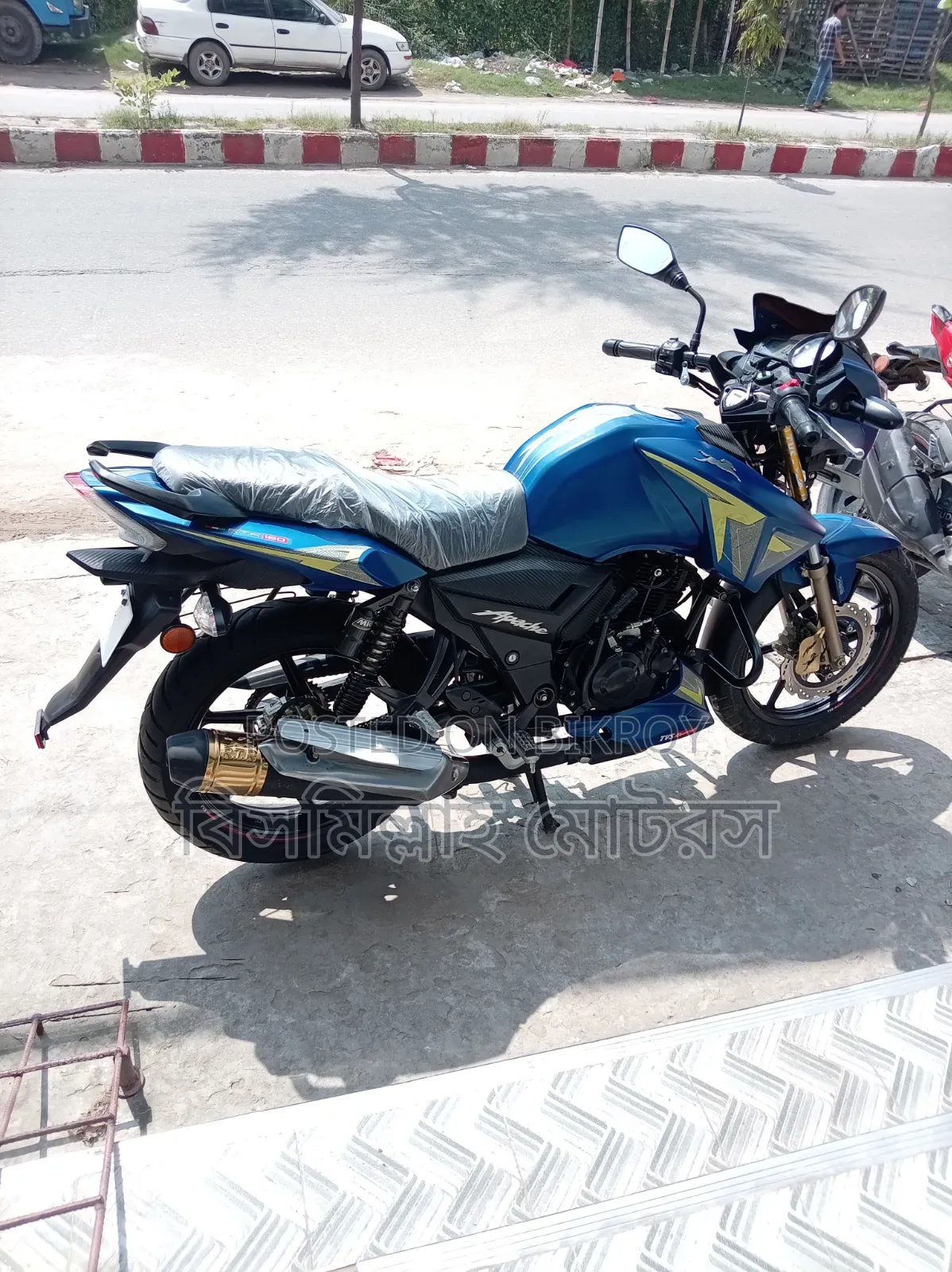 New TVS Apache RTR 160 2V ABS 2026 Blue