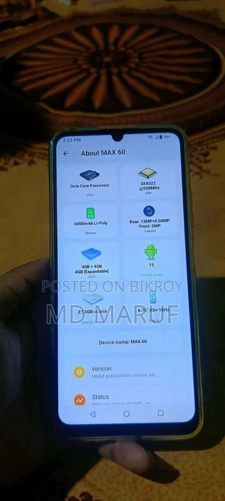Symphony Max 60 64 GB Blue