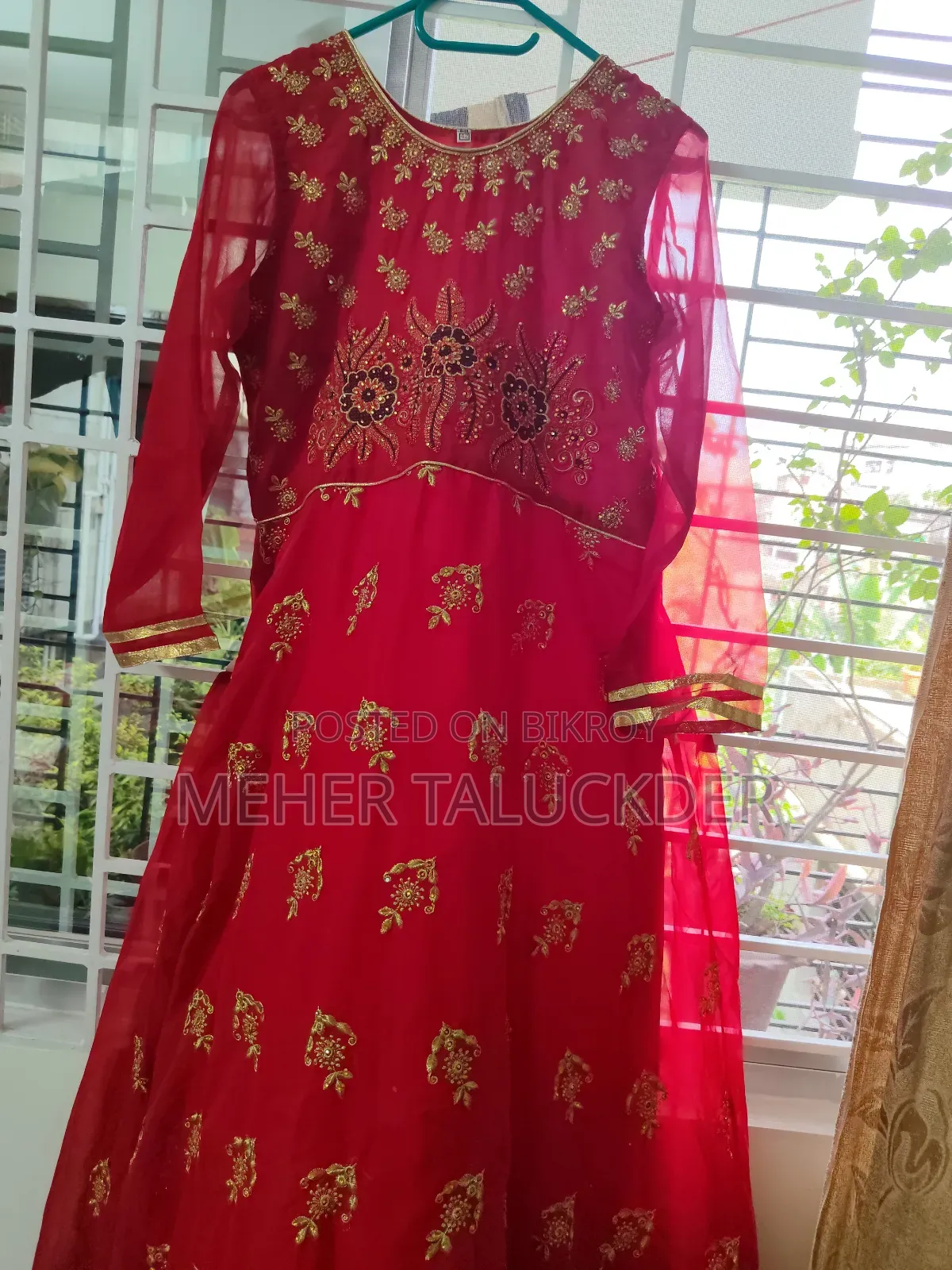 Red Party Wear Grown