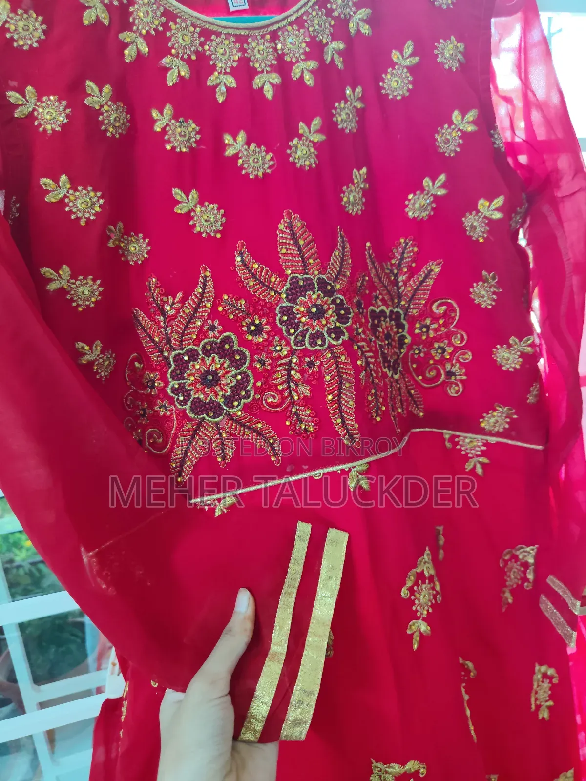 Red Party Wear Grown