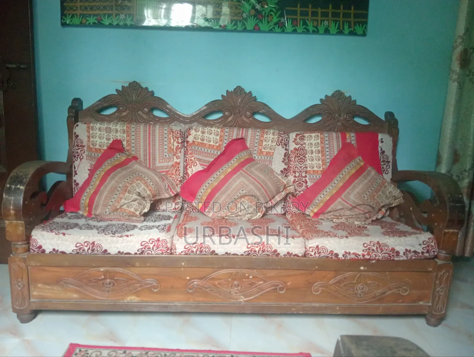 Sofa Set With Tea Table and One Small Table