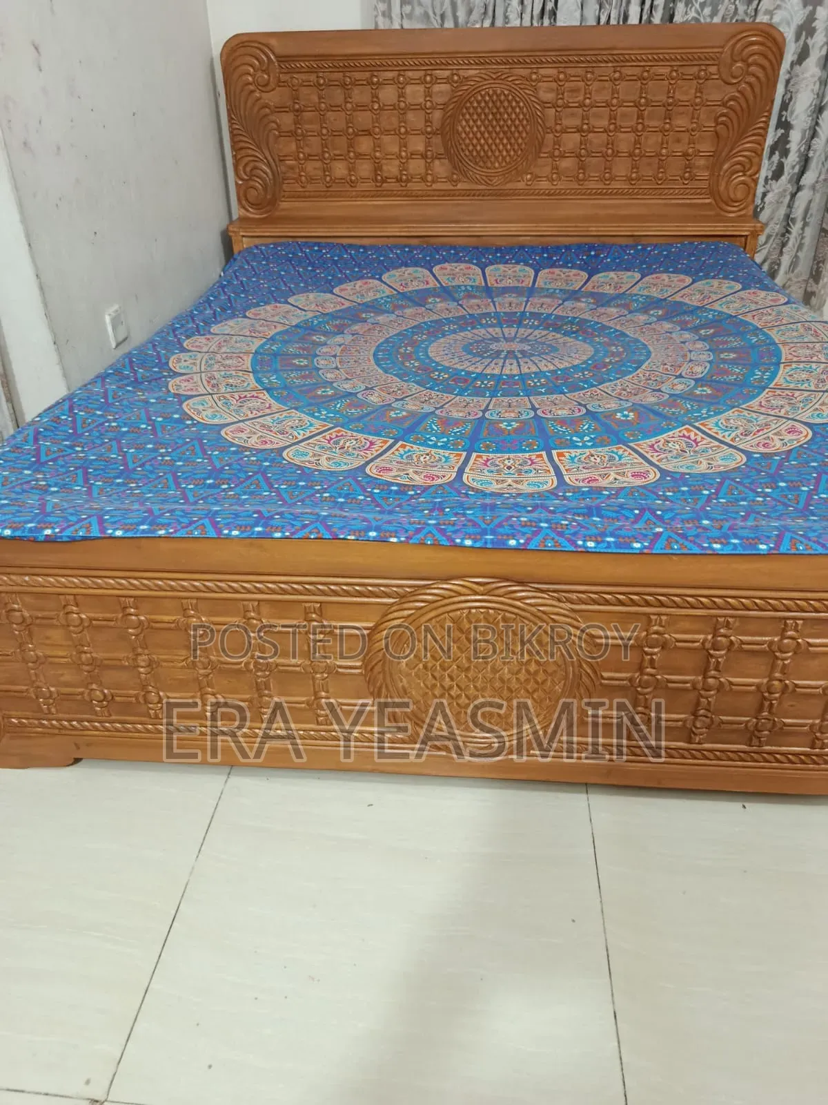 Teak Wood Bed 6/7