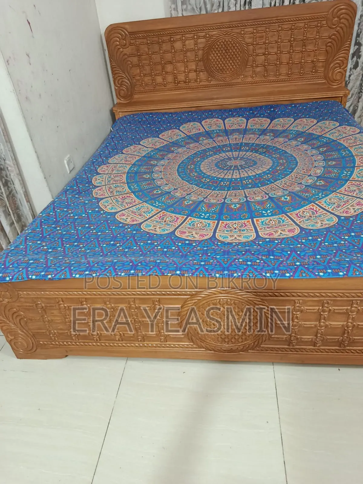 Teak Wood Bed 6/7