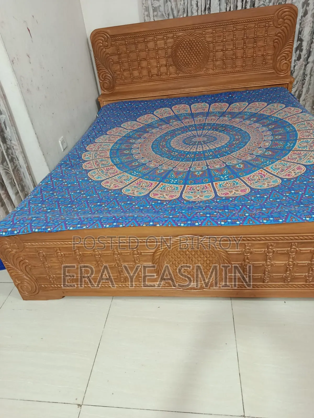 Teak Wood Bed 6/7
