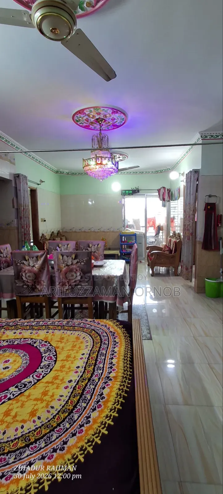 Furnished 3 bedroom Apartment in 60 Fit Barek Molla, Mirpur for Sale