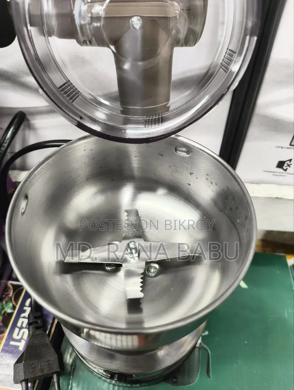 Nima Electric Grinder (Single Silver) Model NM-8300