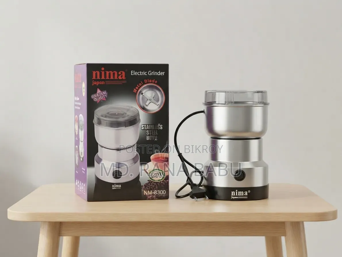 Nima Electric Grinder (Single Silver) Model NM-8300