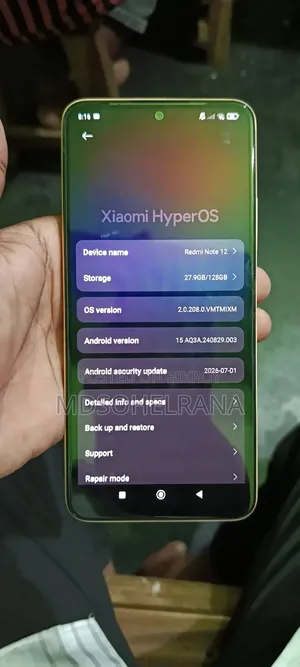 Xiaomi Redmi Note 12 128 GB Gold