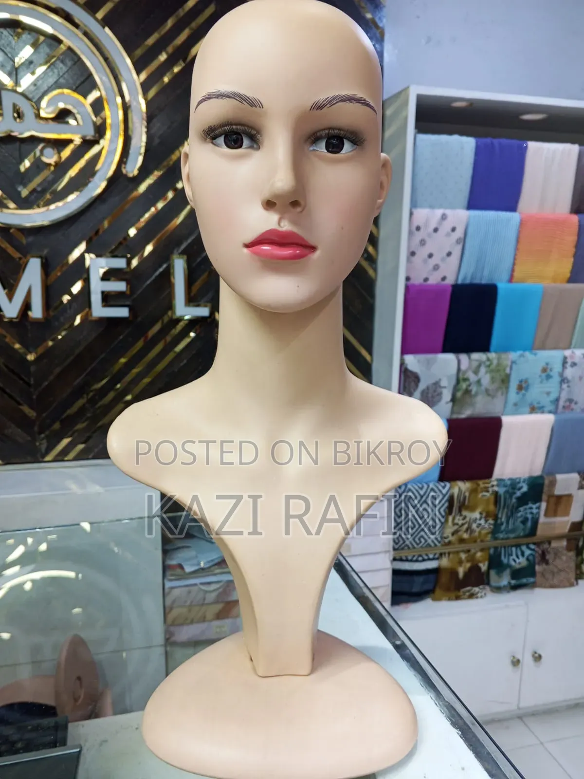 হিজাব ও গহনা প্রদর্শনের জন্য প্রিমিয়াম নারীদের ম্যানিকুইন হেড (নতুনের মতো)