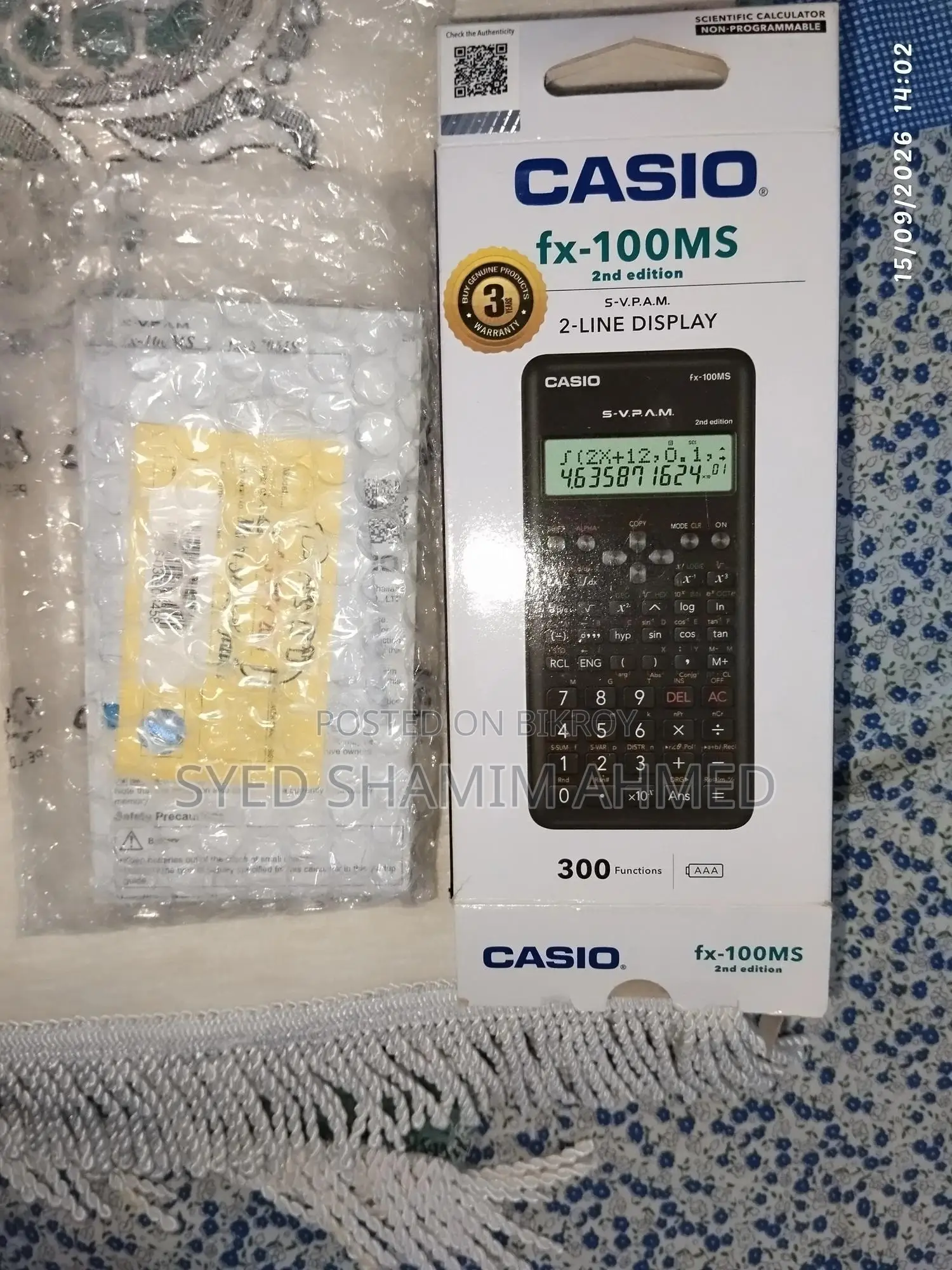 Calculator CASIO Fx-100ms