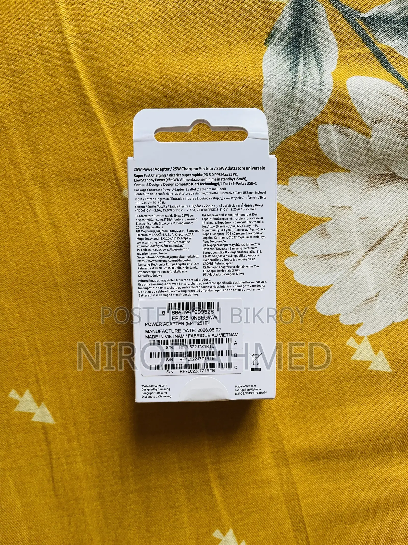 Samsung 25W Type-C Original Adapter