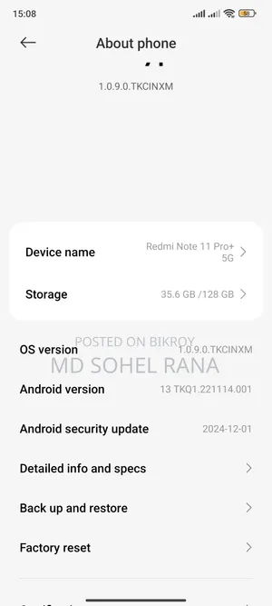 Xiaomi Redmi Note 11 Pro+ 5G 128 GB