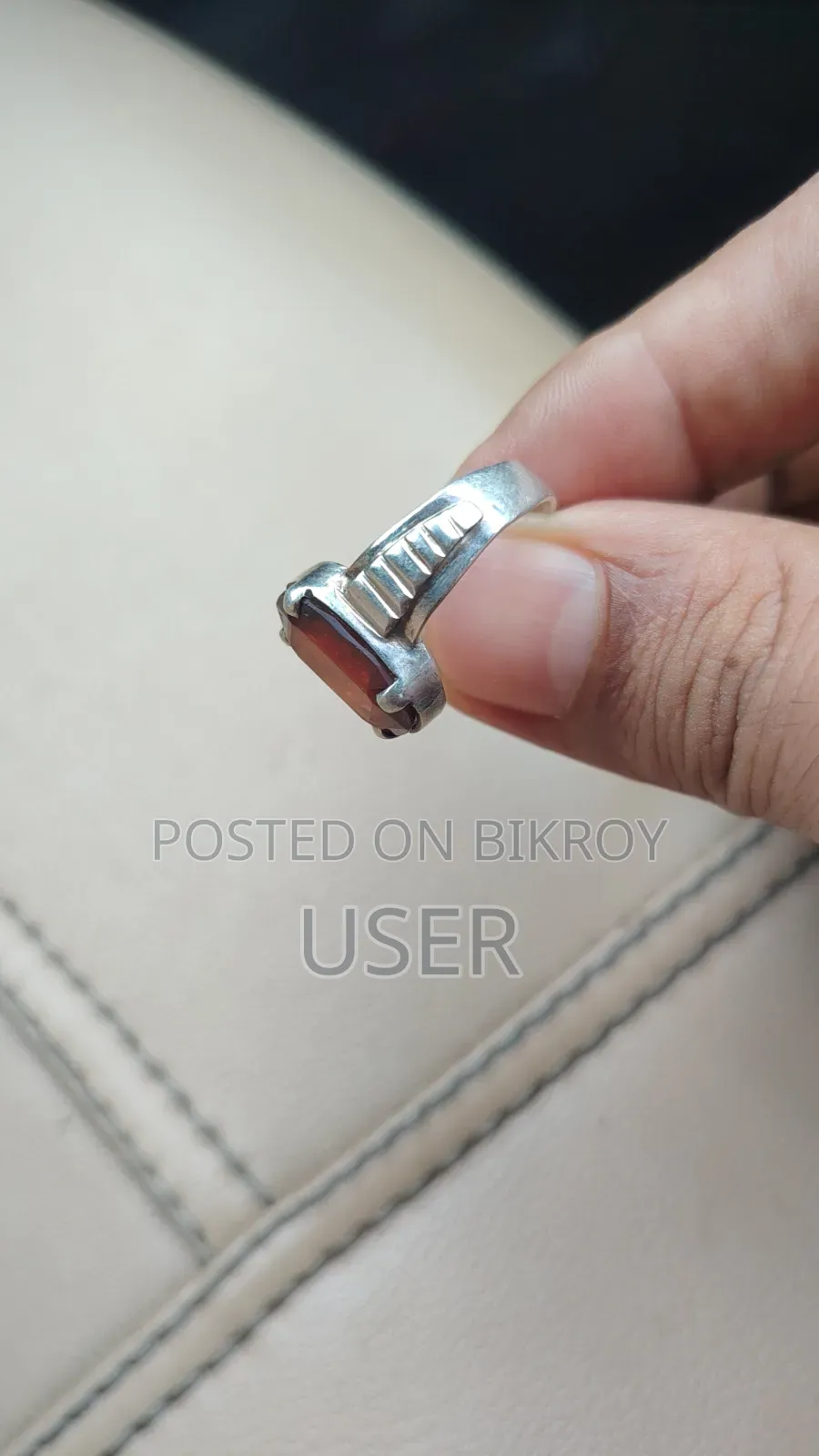 Hessonite Stone Ring
