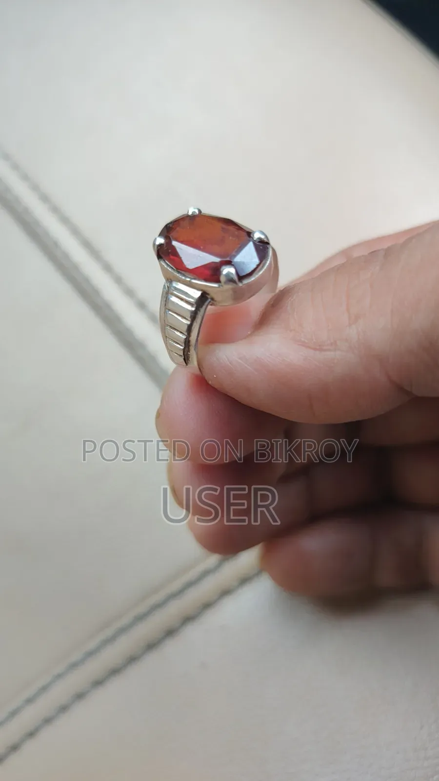 Hessonite Stone Ring