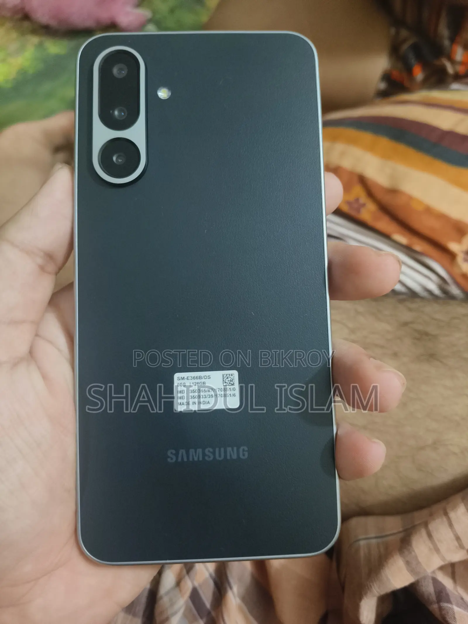 নতুন স্যামসাং গ্যালাক্সি এম৩৬ ৫জি ১২৮ জিবি কালো