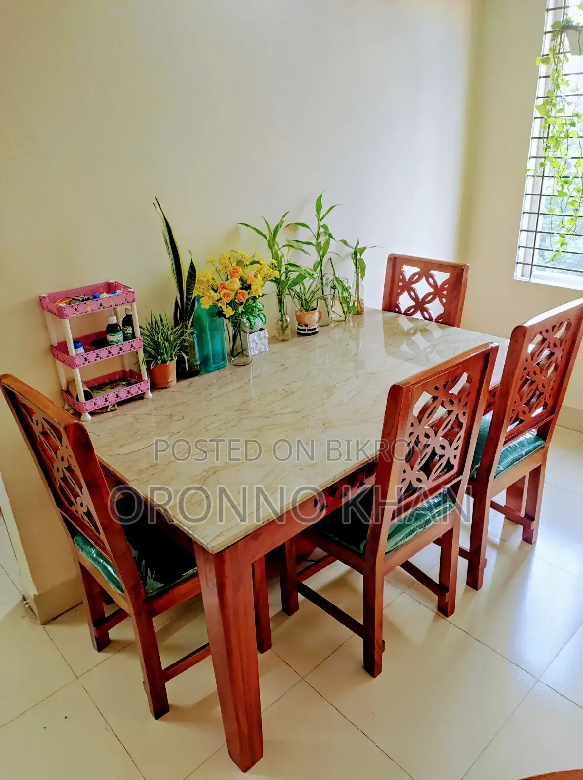 Marble Top Dining Table