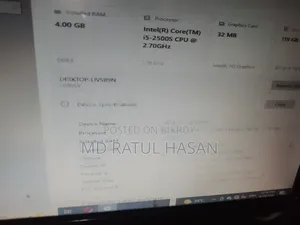 Desktop Computer Gigabyte 4GB Intel Core i5 SSD 128GB