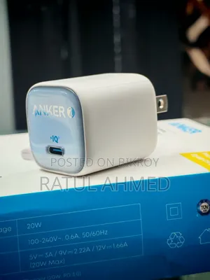 Anker Zolo 20w PD 3.0 Charger Anker USB-C to Lighting Cable