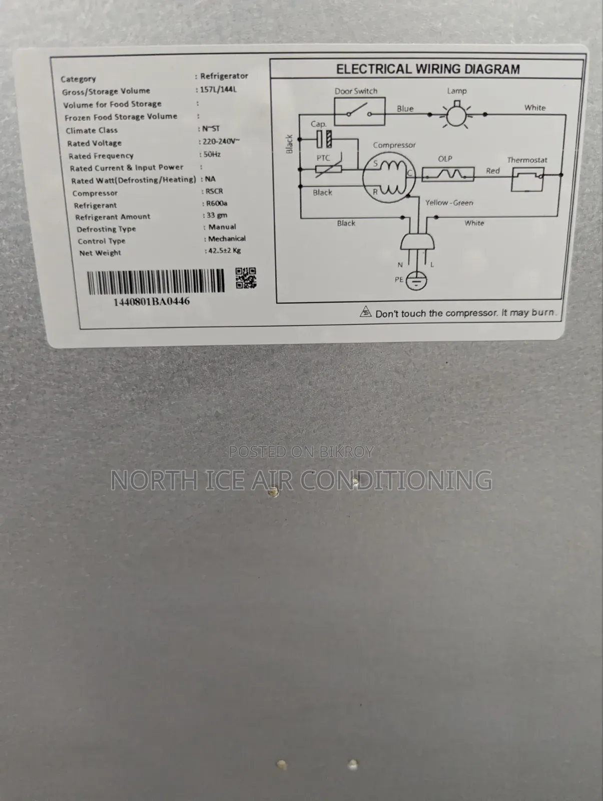 Marcel Brand New Glass Door Freeze 157 Ltr.(30% Off)