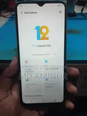 Vivo Y21 64 GB Blue