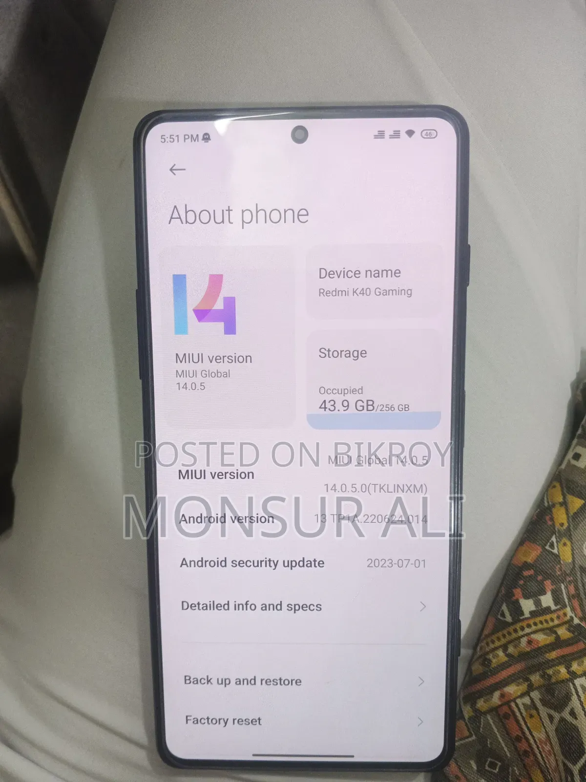 Xiaomi Redmi K40 Pro 256 GB Black