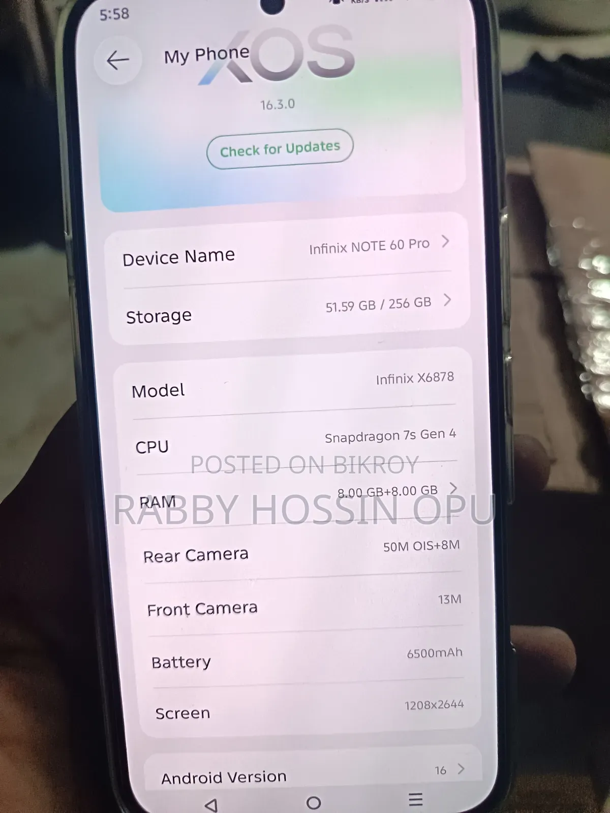 Infinix Note 60 Pro 256 GB Orange
