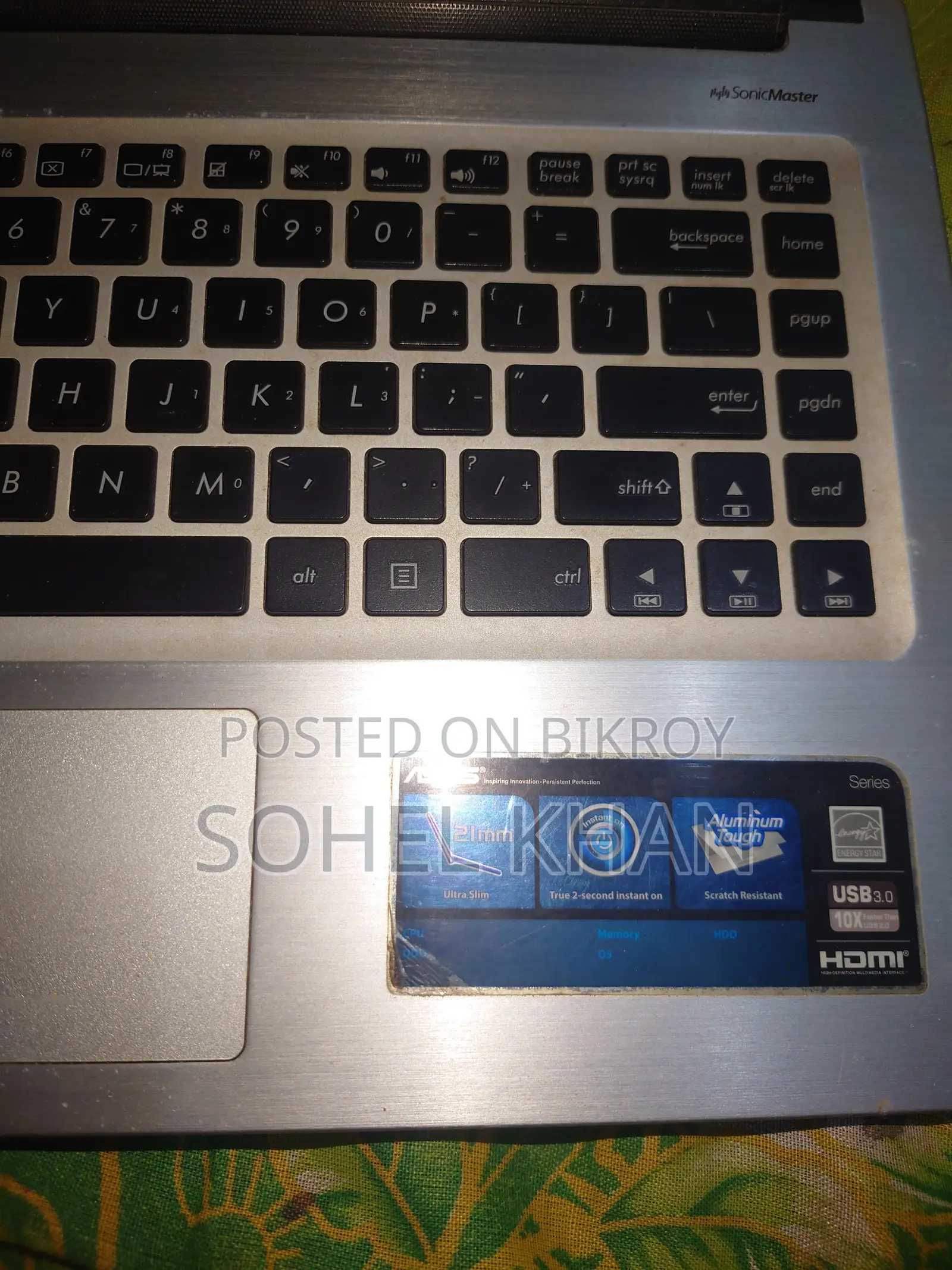Laptop Asus 1015E 4GB Intel Core i3 HDD 256GB