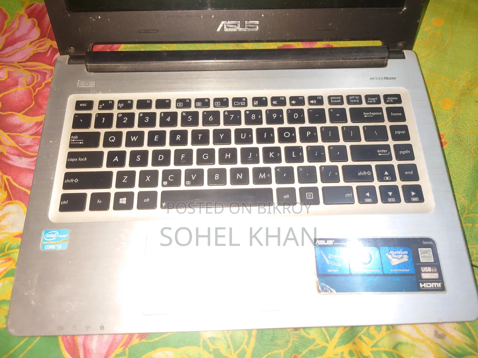 Laptop Asus 1015E 4GB Intel Core i3 HDD 256GB