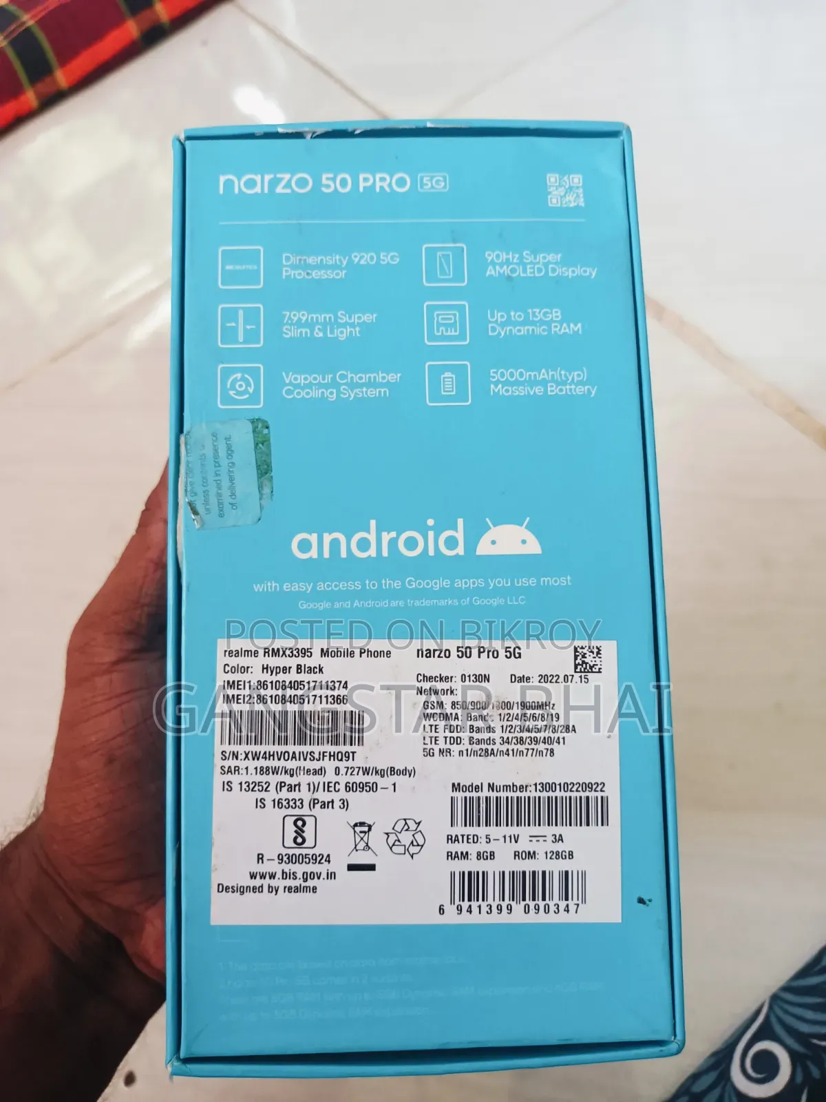 Realme Narzo 50 Pro 128 GB Gray