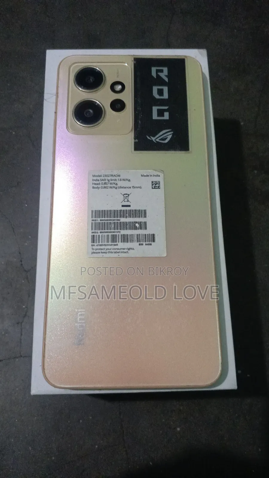 Xiaomi Redmi Note 12 128 GB Gold