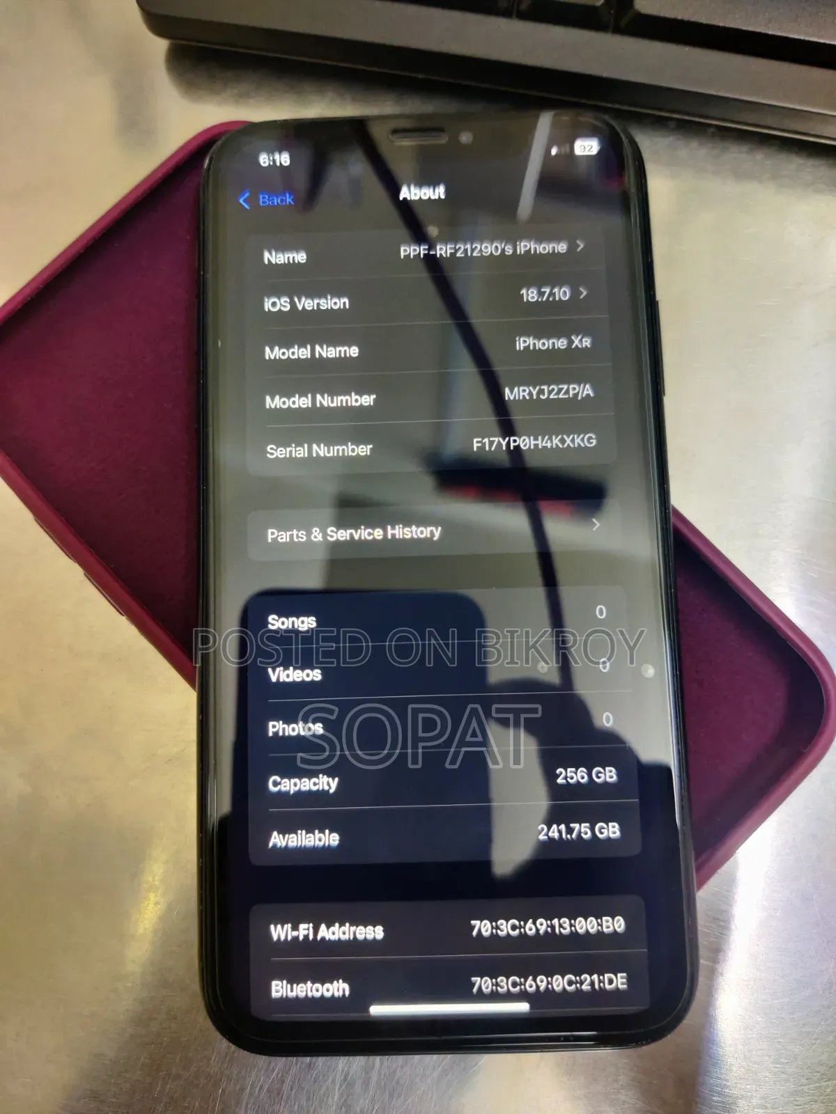 Apple iPhone XR 256 GB Black