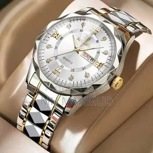 Premium Binbond Quartz Luxury Watch for Men - Dual Tone (Brand New)