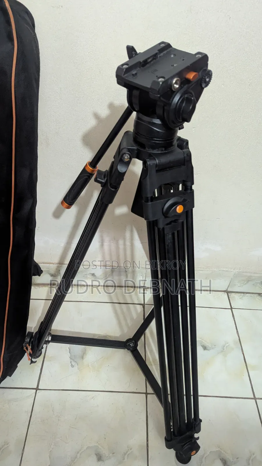 K F Concept VA18 Professional Video Tripod (Used)