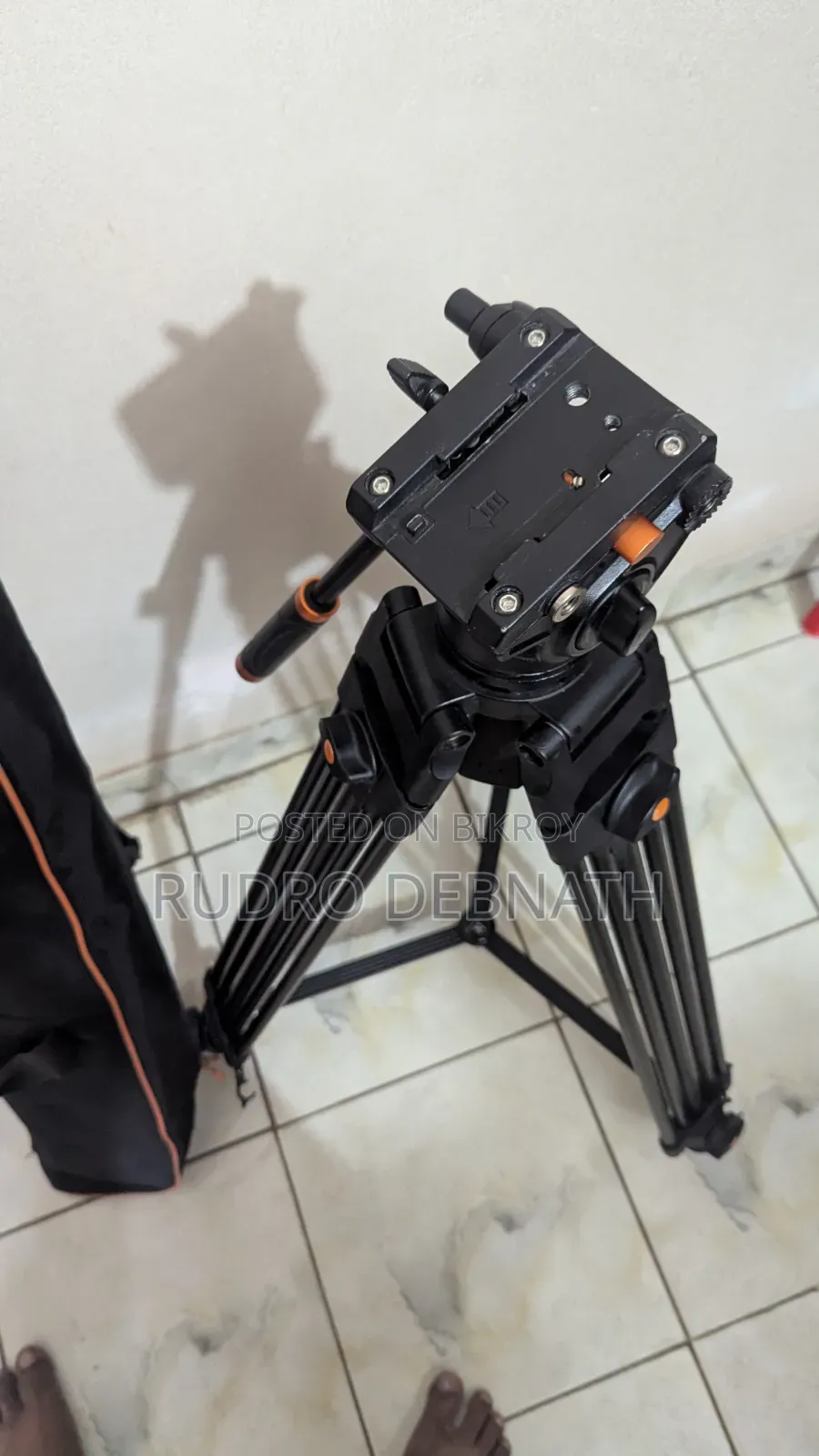 K F Concept VA18 Professional Video Tripod (Used)