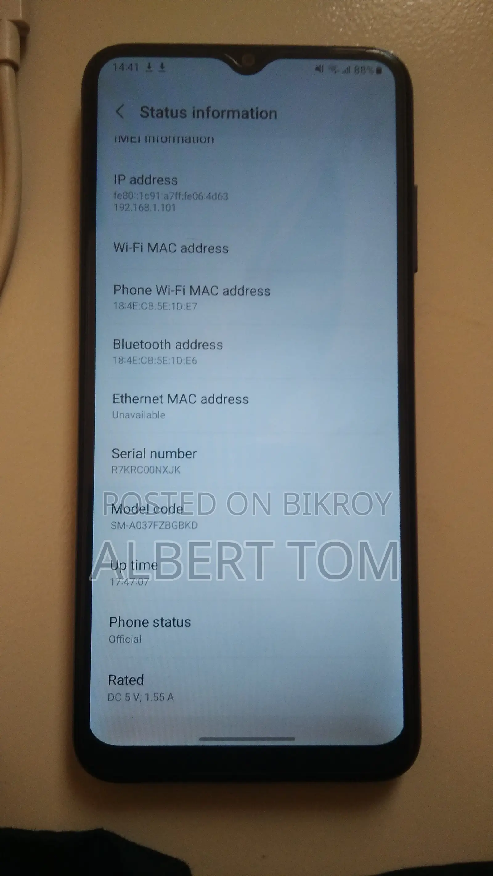 Samsung Galaxy A03s 64 GB Blue