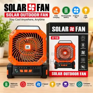 X16 Solar Rechargeable Fan
