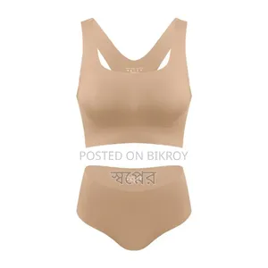 Women Wireless Bra Custom Shorts Bra and Panties Set