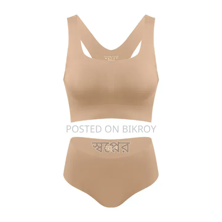 Women Wireless Bra Custom Shorts Bra and Panties Set