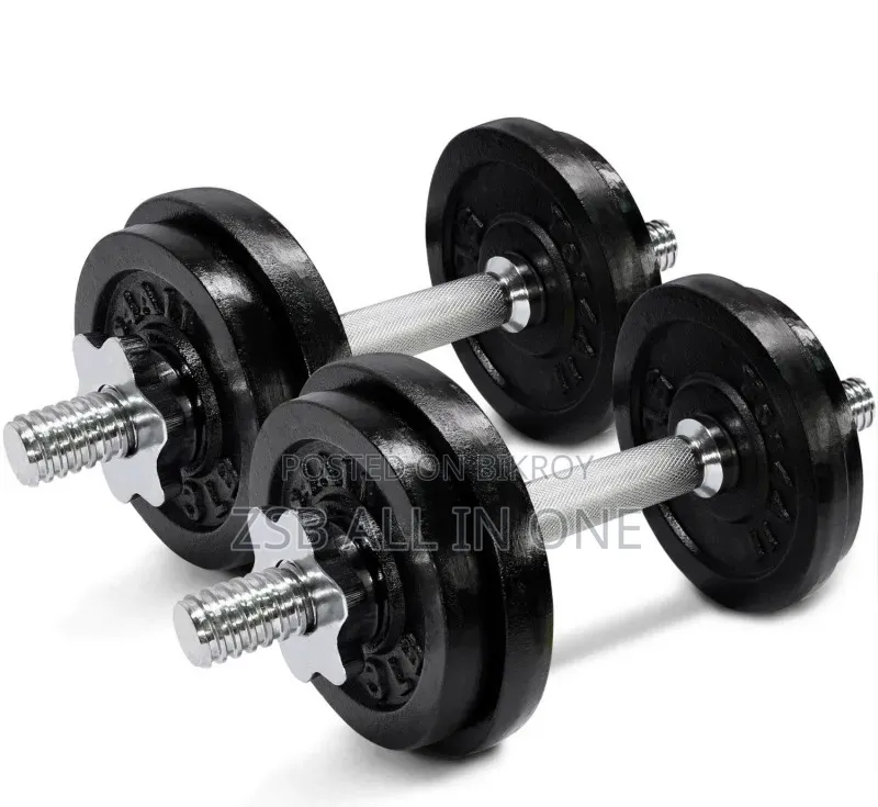 7.5kg Adjustable Dumbbell Set With 10 Inch Stick 4 Weight Plates