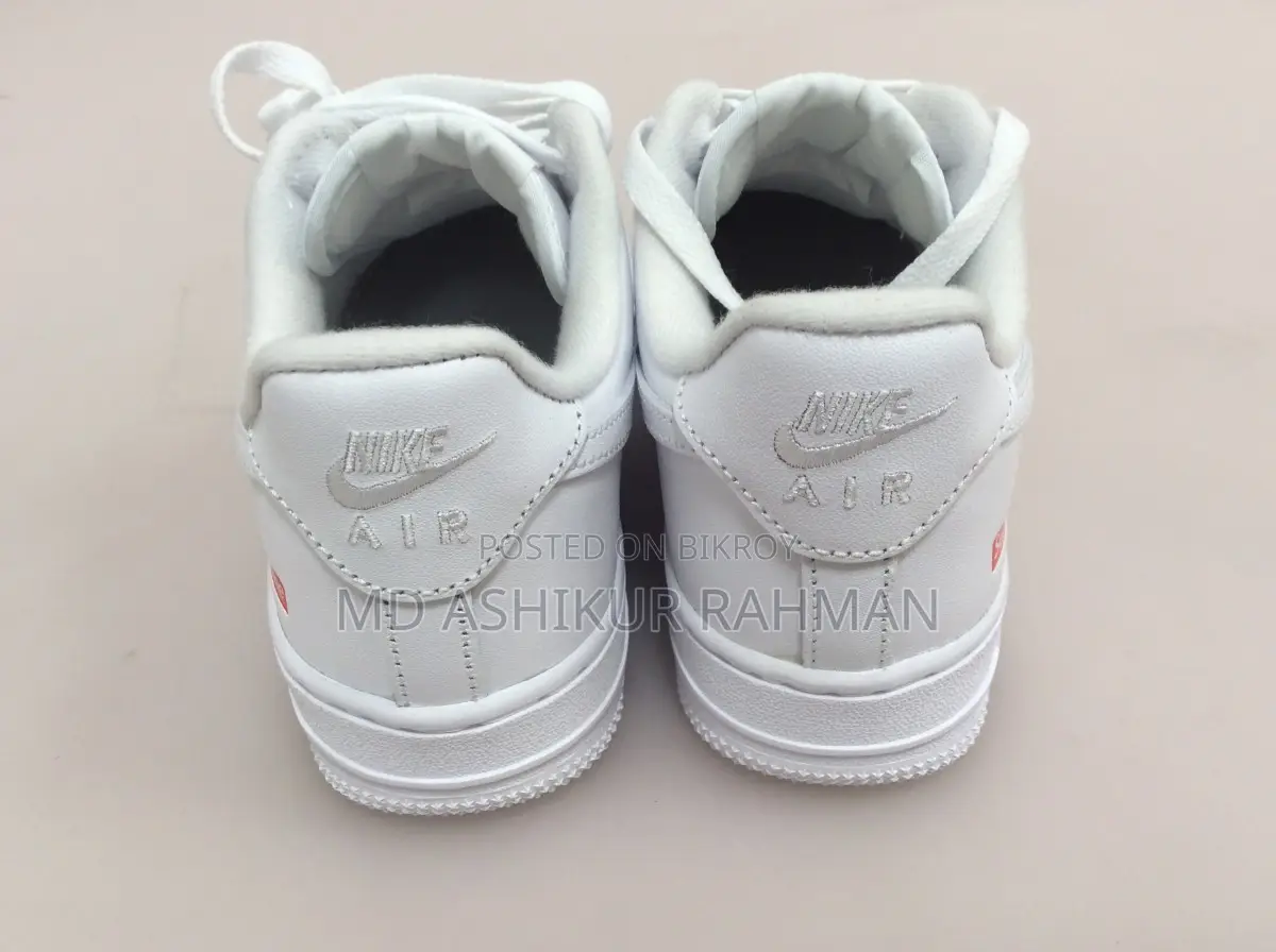 Nike Air Force 1 Low Supreme White CU9225-100 Size 4.5 Brand New