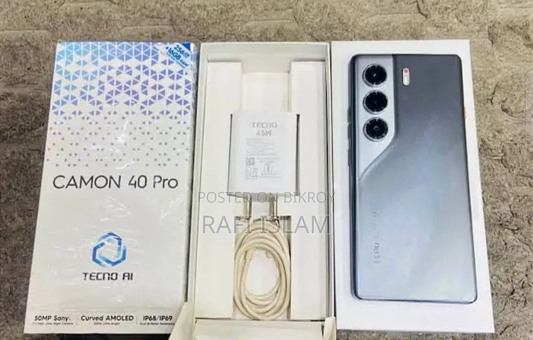 Tecno Camon 40 Pro 4G 256 GB Black