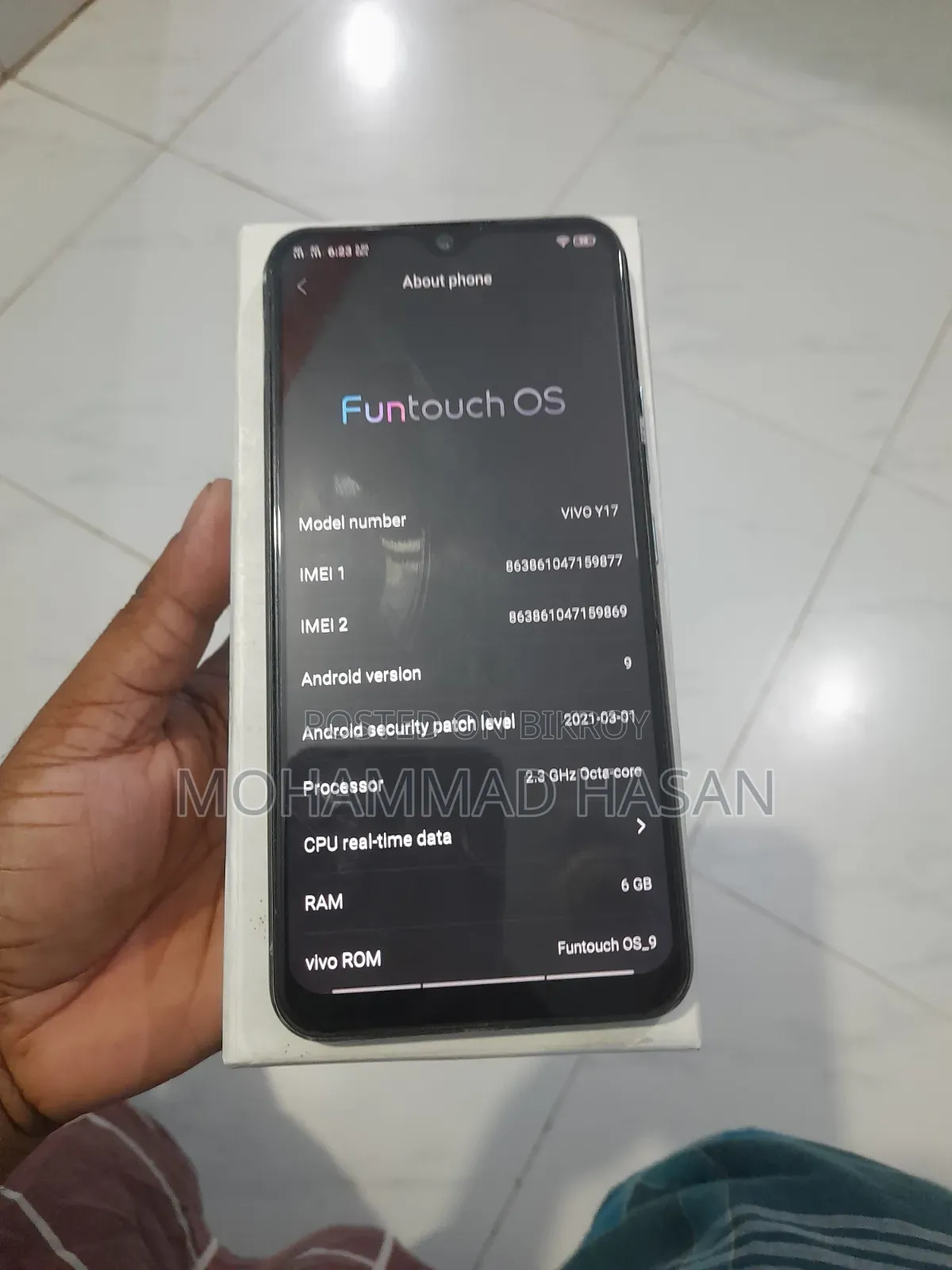 Vivo Y17 128 GB Blue